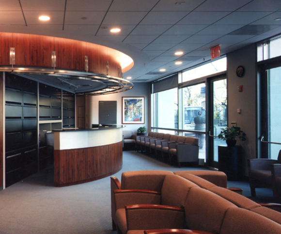 healthcare lobby design by gran kriegel architects in nyc