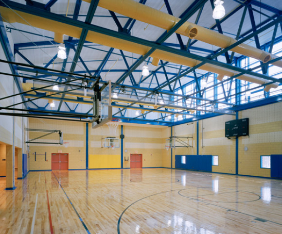 school gymnasium design by gran kriegel architects in nyc