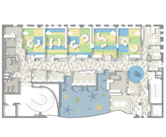 layout and classrooms at manhattan star academy interior retrofit special needs school design by Gran Kriegel Architects in nyc