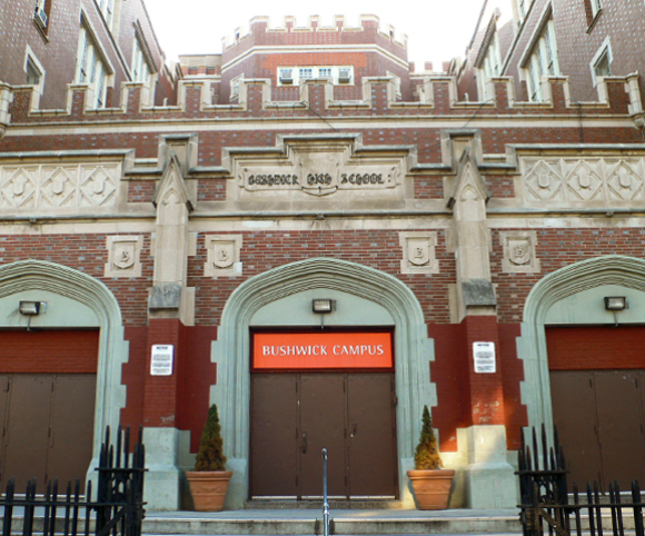 bushwick high school gymnasium remodeling by designers Gran Kriegel Architects in nyc