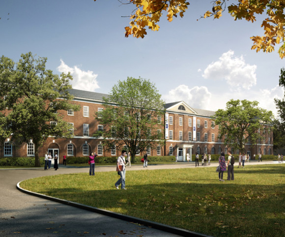 Architectural Feasibility Study Rendering for Great Oaks Charter School by Gran Kriegel Architects in NYC