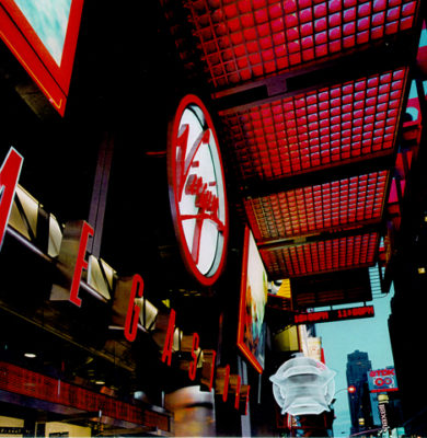 virgin megastore times square commercial architecture project designed by david kriegel architect in new york city