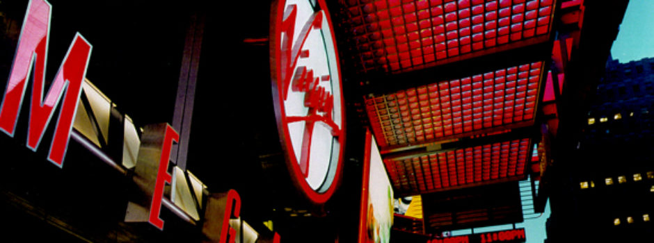 virgin megastore times square commercial architecture project designed by david kriegel architect in new york city