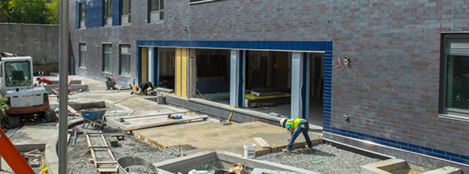 construction of supportive housing residence in bronx NY designed by Gran Kriegel Architects