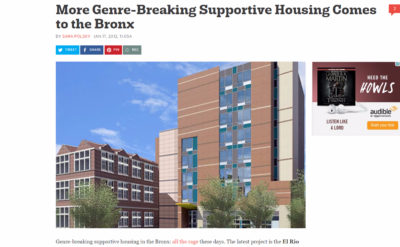 Gran Kriegel Architects El Rio supportive housing design featured on NY Curbed