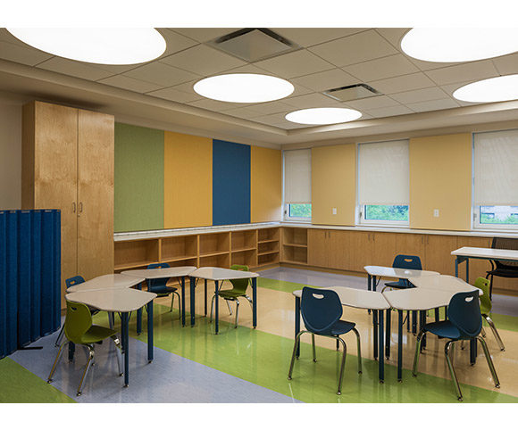 YAI Manhattan Star Academy Classroom for Autism Spectrum Students, Designed by Gran Kriegel Architects in NYC