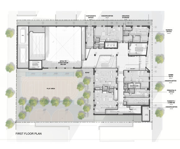 NYC PS 469X School First Floor Floorplan